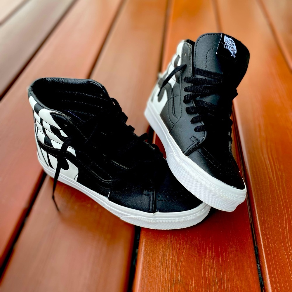 Black leather VANS sneakers